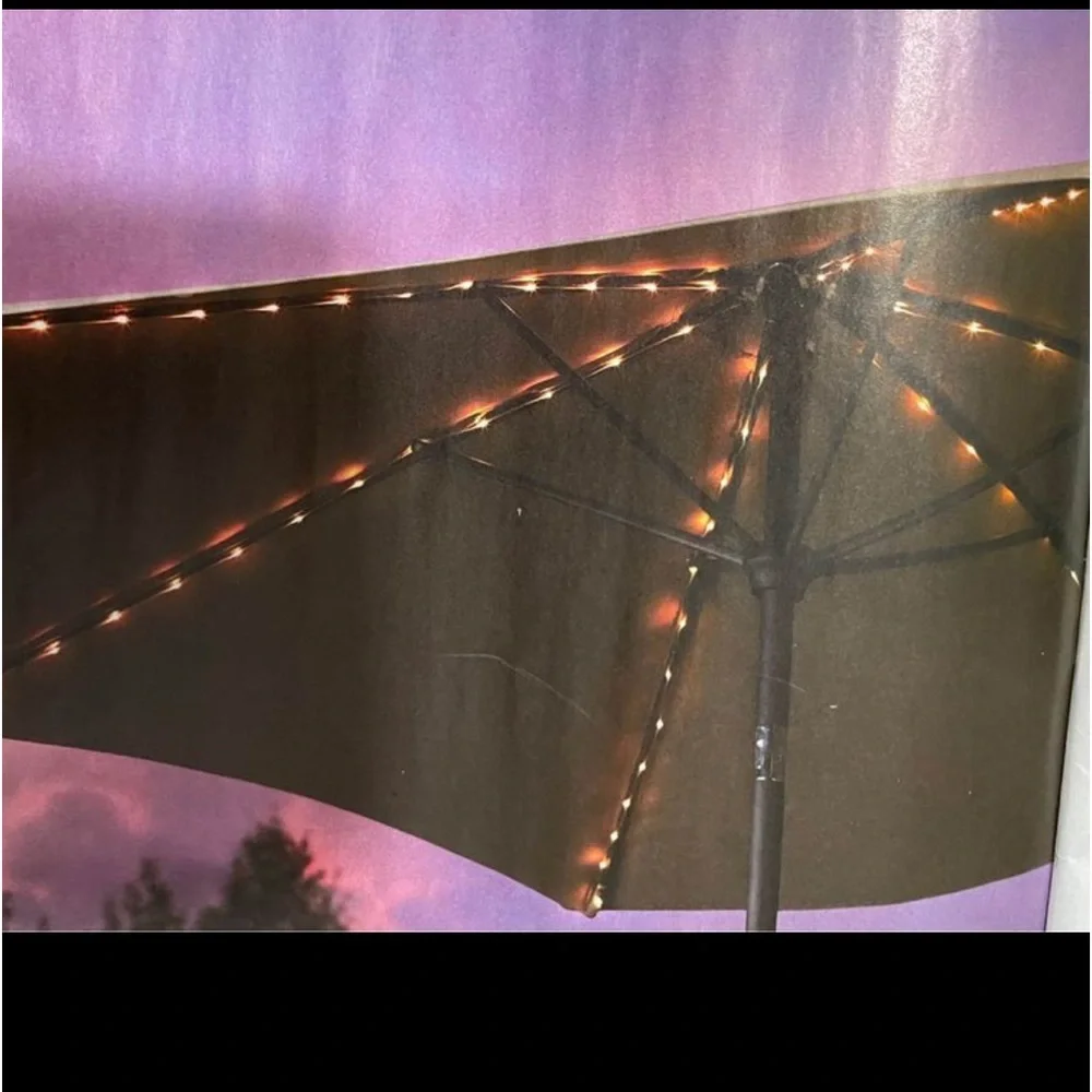 Umbrella lights with remote control. Different colors, speed and settings .